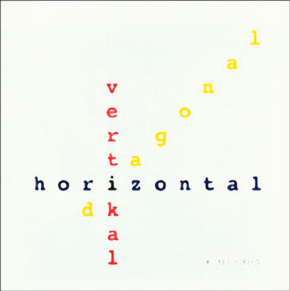 vertikal - diagonal - horizontal