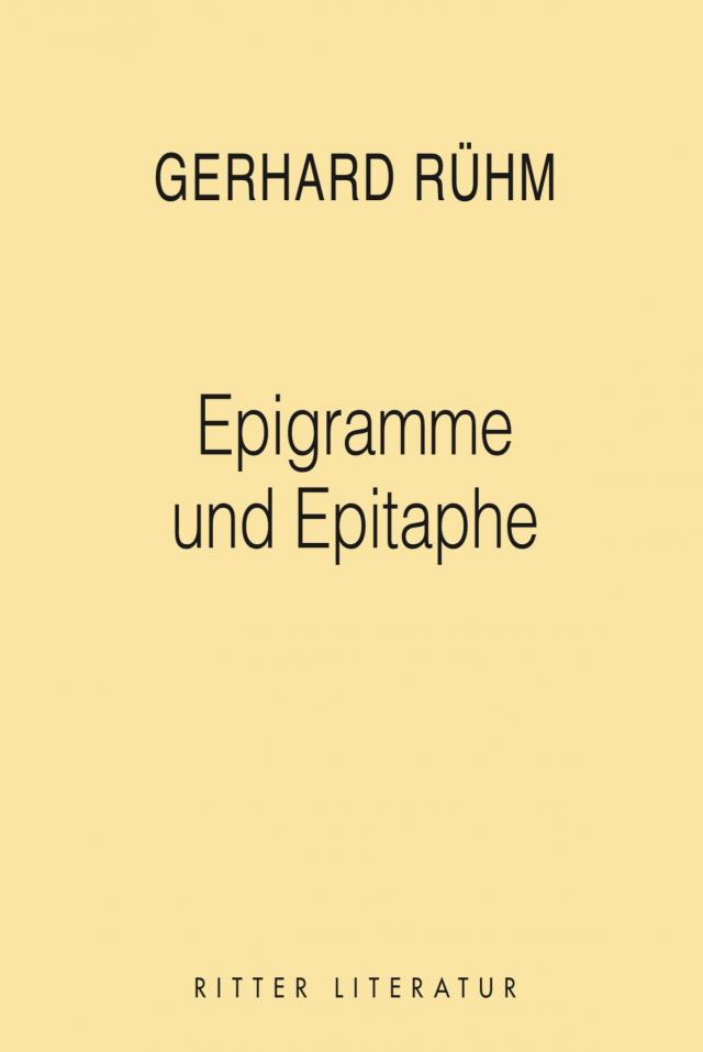 Epigramme und Epitaphe