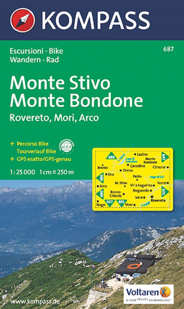 Monte Stivo - Monte Bondone 1:25000