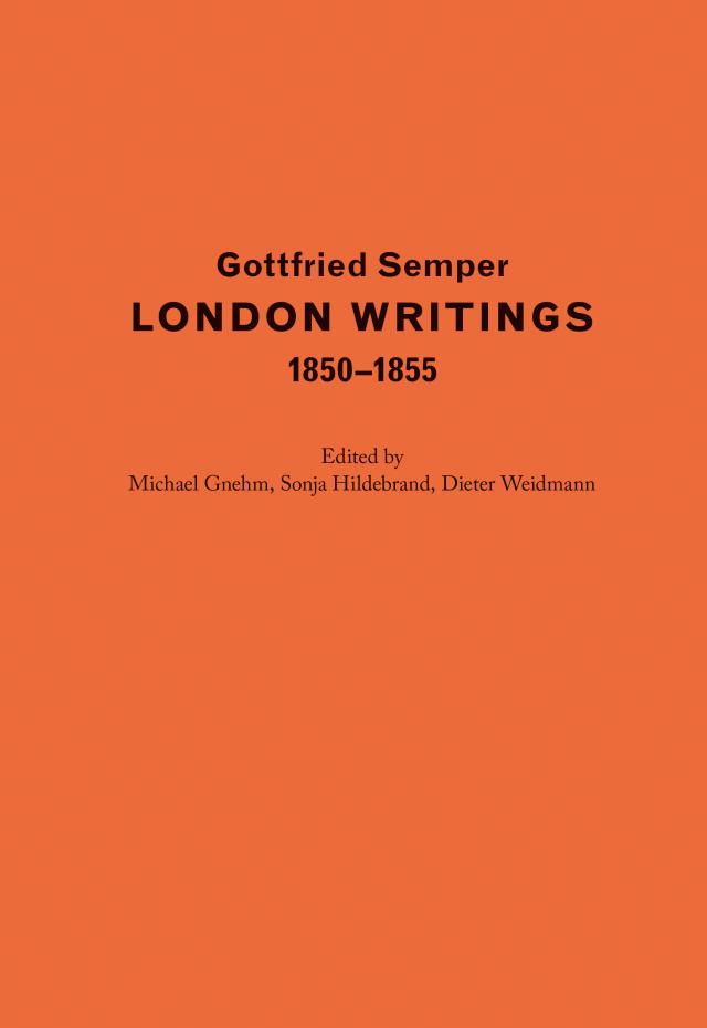 London Writings 1850–1855
