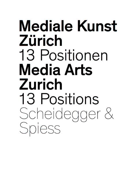 Mediale Kunst Zürich