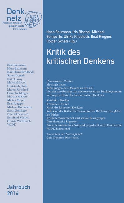 Jahrbuch Denknetz 2014: Kritik des kritischen Denkens