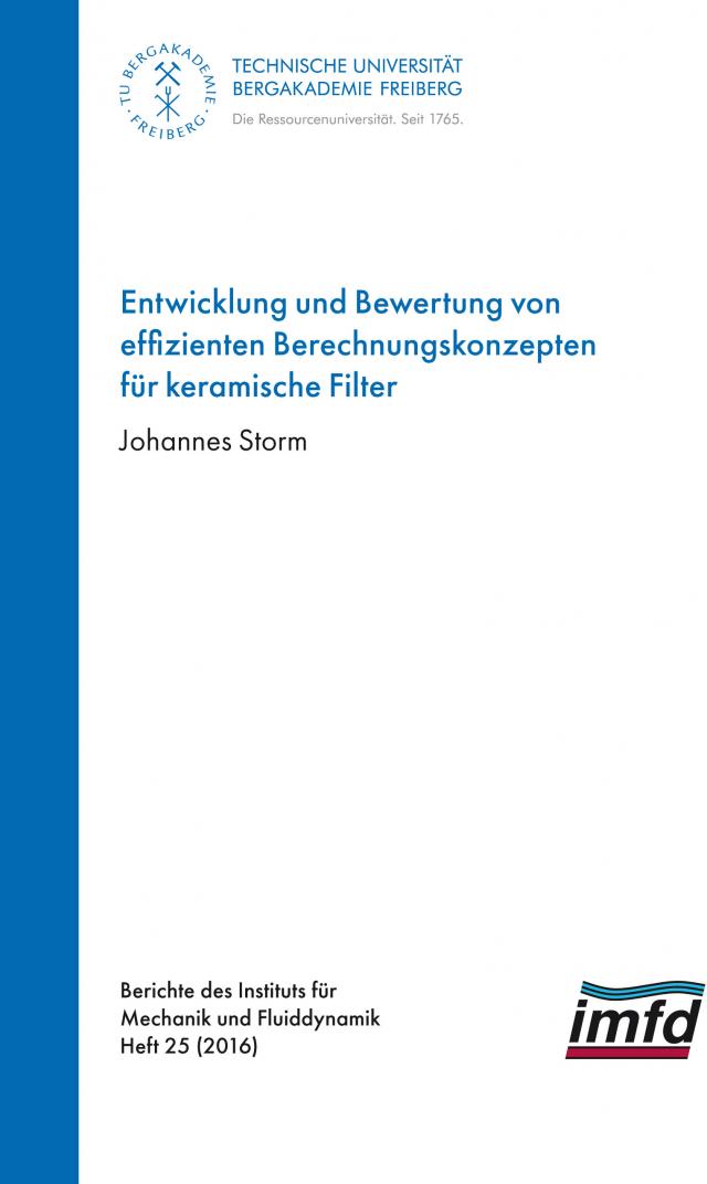 Entwickklung und Bewertung von effizienten Berechnungskonzepten für keramische Filter