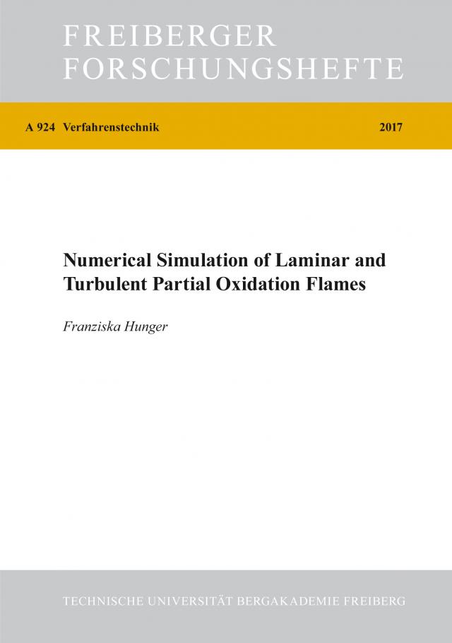 Numerical Simulation of Laminar and Turbulent Partial Oxidation Flames