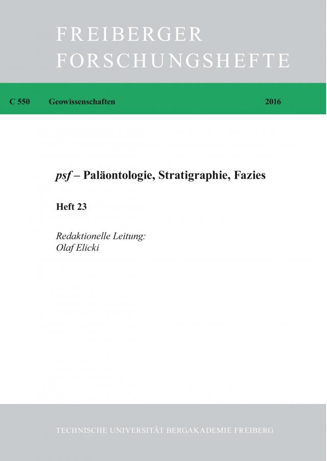 Paläontologie, Stratigraphie, Fazies / psf - Paläontologie, Stratigraphie, Facies