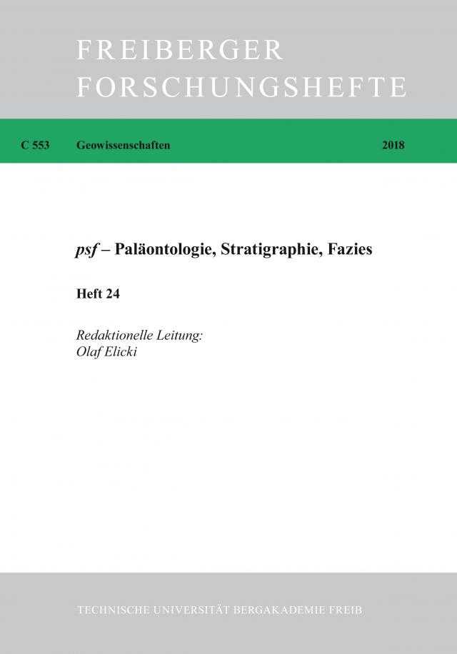 psf - Paläontologie, Stratigrphte, Fazies
