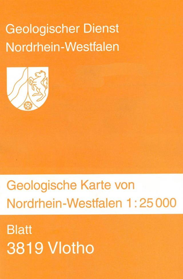 Geologische Karten von Nordrhein-Westfalen 1:25000 / 3819 Vlotho