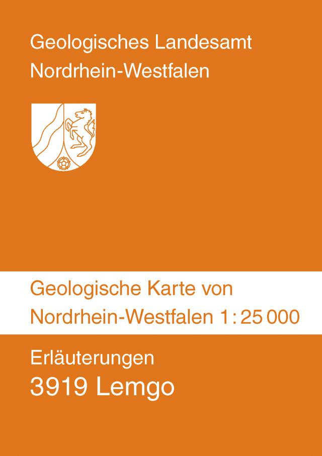 Geologische Karten von Nordrhein-Westfalen 1:25000 / Lemgo