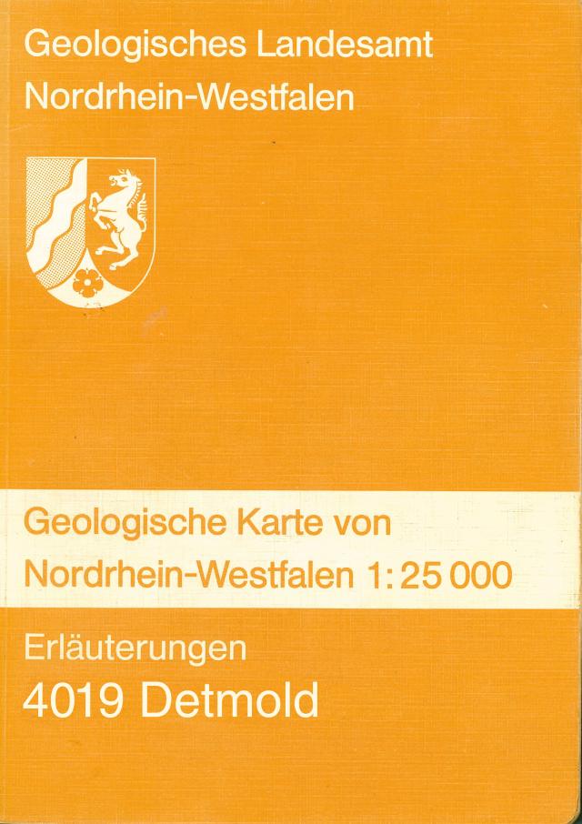 Geologische Karten von Nordrhein-Westfalen 1:25000 / Detmold
