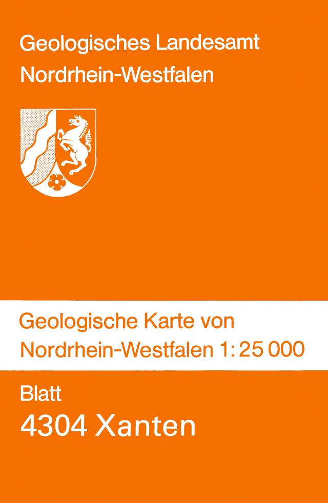 Geologische Karten von Nordrhein-Westfalen 1:25000 / Xanten