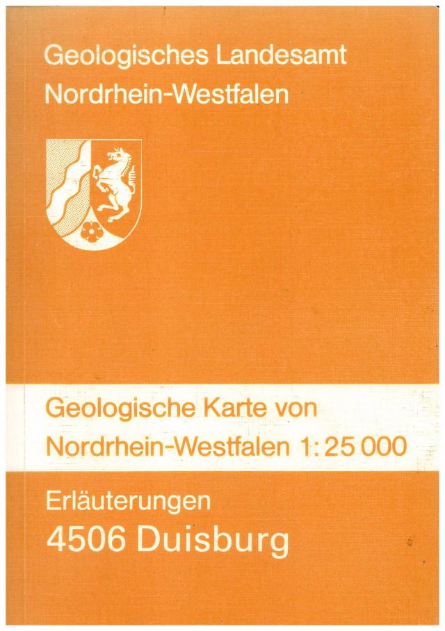 Geologische Karten von Nordrhein-Westfalen 1:25000 / Duisburg