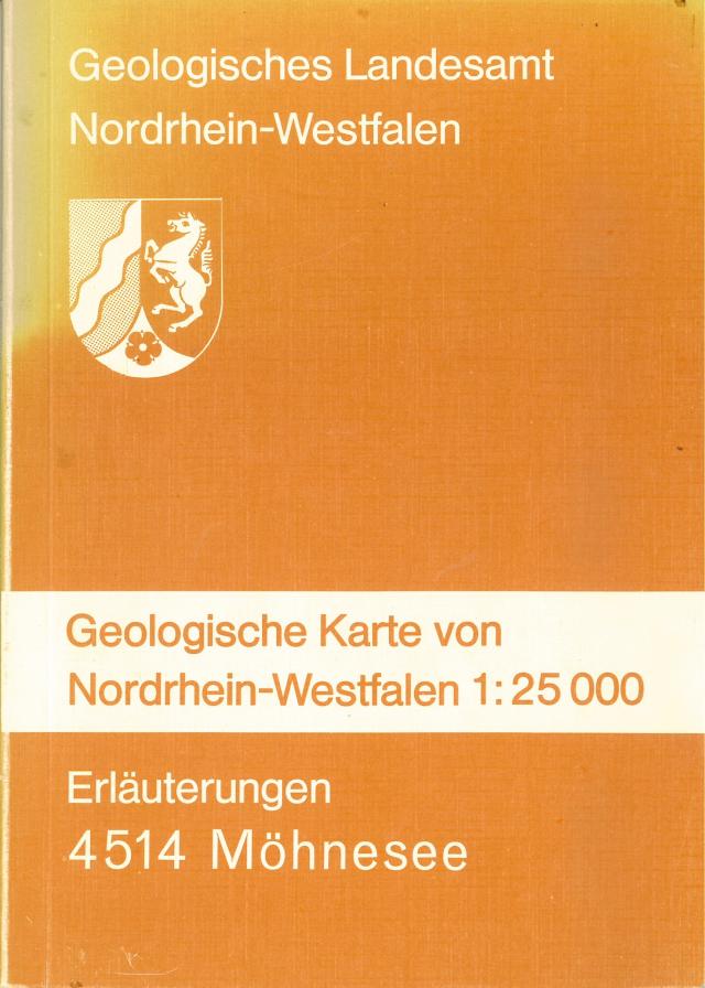 Geologische Karten von Nordrhein-Westfalen 1:25000 / Möhnesee