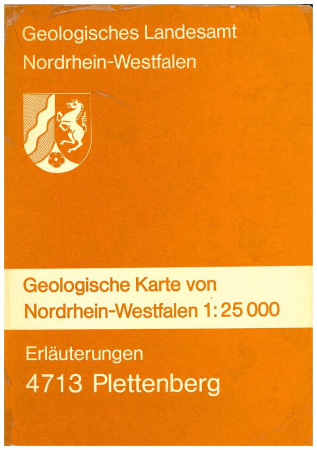 Geologische Karten von Nordrhein-Westfalen 1:25000 / Plettenberg
