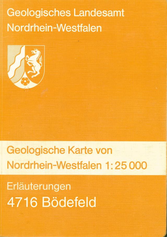 Geologische Karten von Nordrhein-Westfalen 1:25000 / Bödefeld