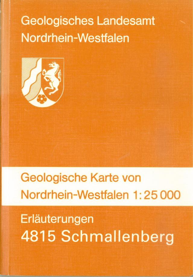 Geologische Karten von Nordrhein-Westfalen 1:25000 / Schmallenberg