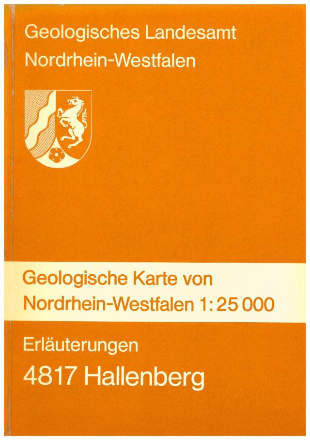 Geologische Karten von Nordrhein-Westfalen 1:25000 / Winterberg [Hallenberg]