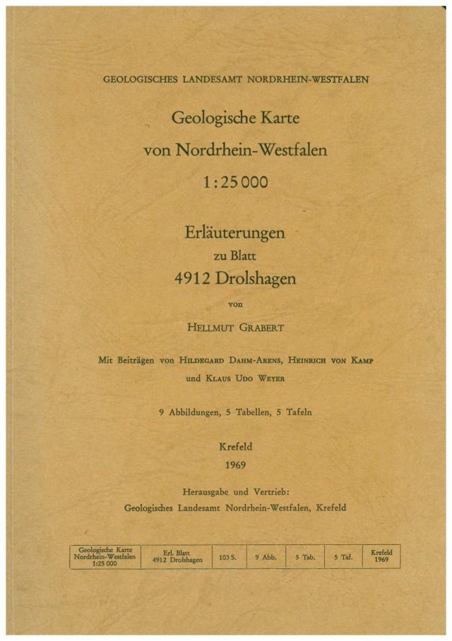 Geologische Karten von Nordrhein-Westfalen 1:25000 / Drolshagen