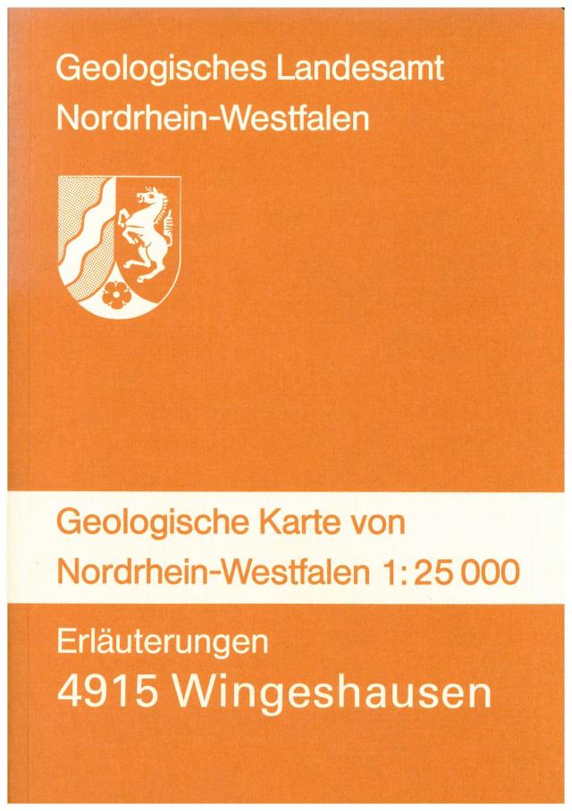 Geologische Karten von Nordrhein-Westfalen 1:25000 / Wingeshausen