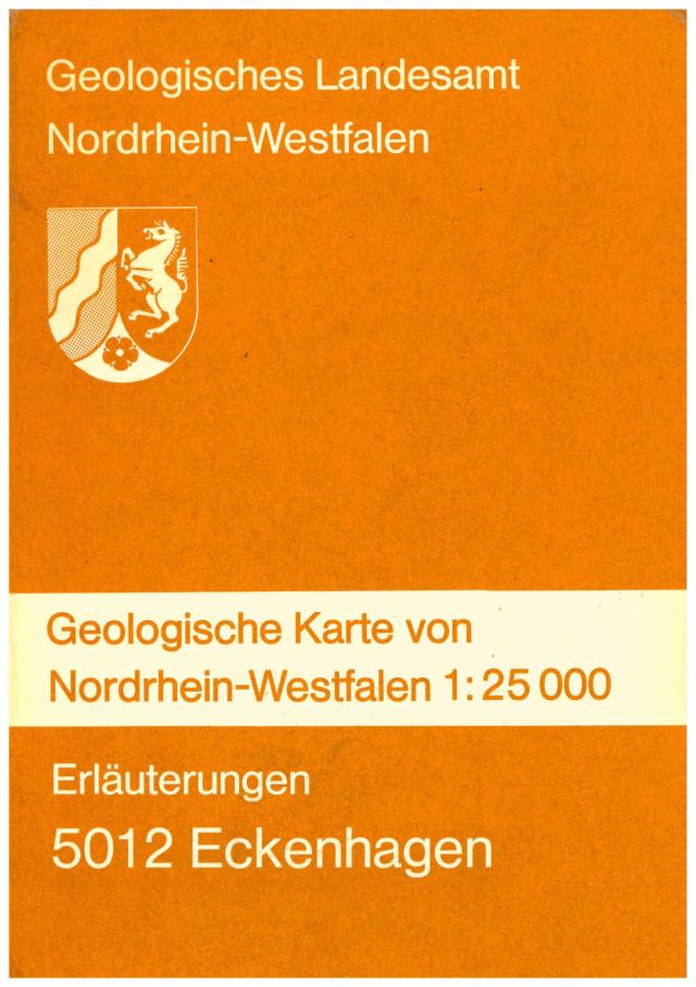 Geologische Karten von Nordrhein-Westfalen 1:25000 / Eckenhagen