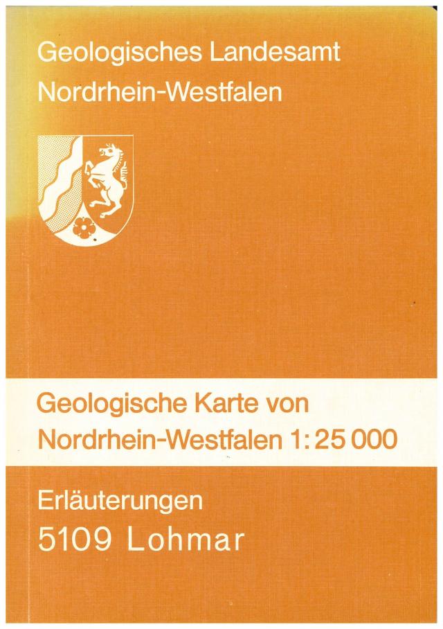 Geologische Karten von Nordrhein-Westfalen 1:25000 / Lohmar