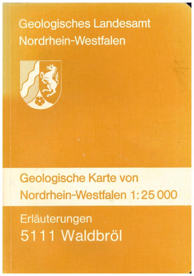 Geologische Karten von Nordrhein-Westfalen 1:25000 / Waldbröl