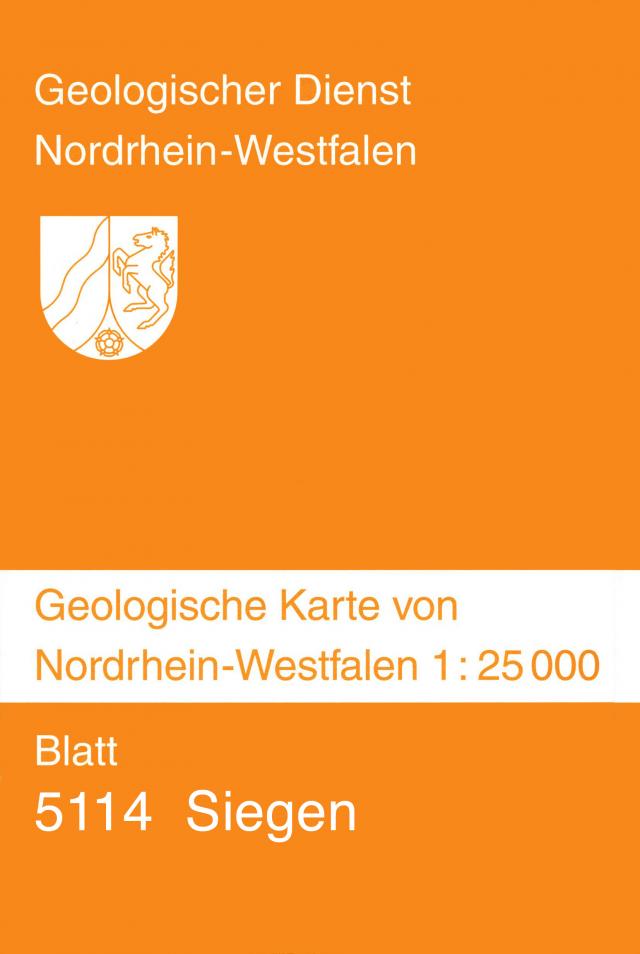 Geologische Karten von Nordrhein-Westfalen 1:25000 / Siegen