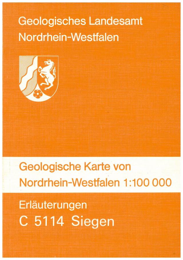 Geologische Karten von Nordrhein-Westfalen 1:100000 / Siegen