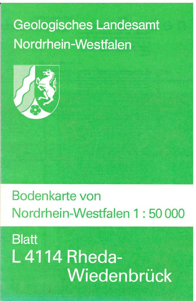 Bodenkarten von Nordrhein-Westfalen 1:50000 / Rheda-Wiedenbrück