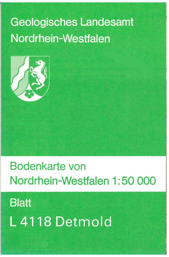 Bodenkarten von Nordrhein-Westfalen 1:50000 / Detmold
