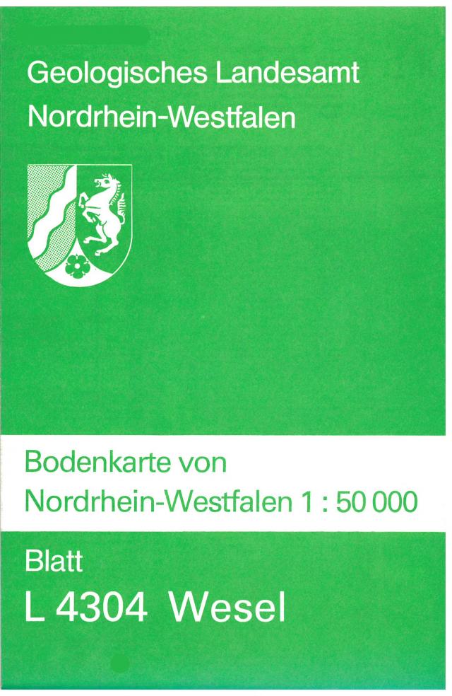 Bodenkarten von Nordrhein-Westfalen 1:50000 / Wesel