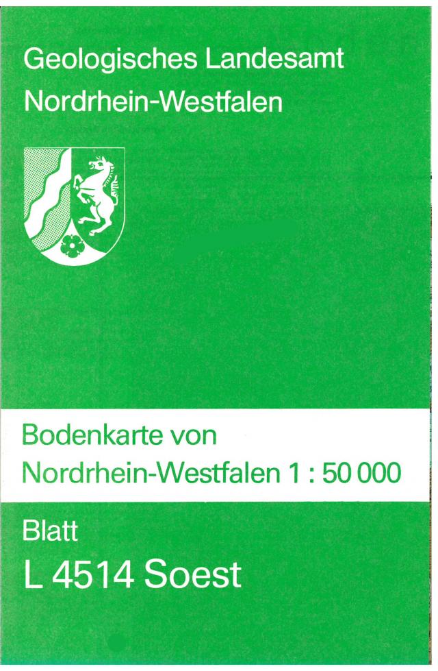 Bodenkarten von Nordrhein-Westfalen 1:50000 / Soest