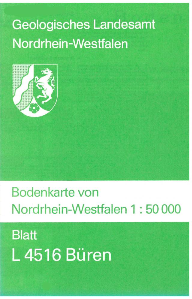 Bodenkarten von Nordrhein-Westfalen 1:50000 / Büren