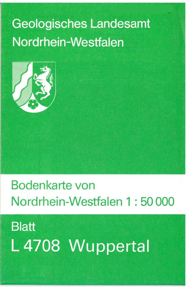 Bodenkarten von Nordrhein-Westfalen 1:50000 / Wuppertal