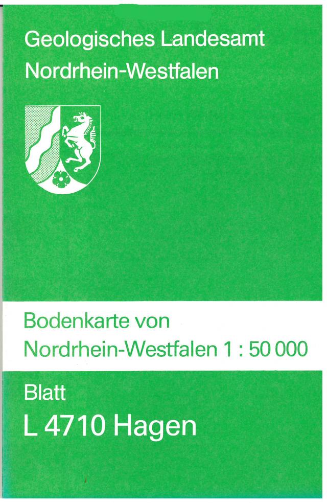 Bodenkarten von Nordrhein-Westfalen 1:50000 / Hagen