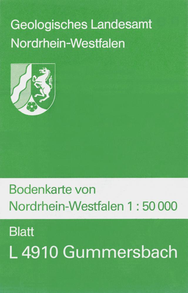 Bodenkarten von Nordrhein-Westfalen 1:50000 / Gummersbach