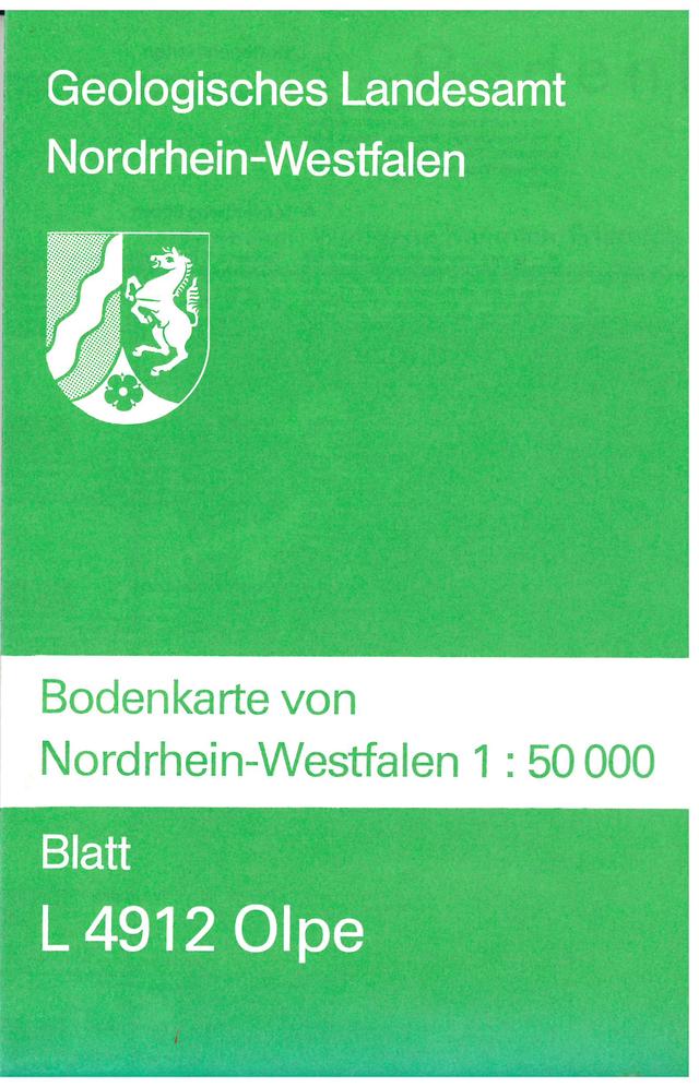 Bodenkarten von Nordrhein-Westfalen 1:50000 / Olpe