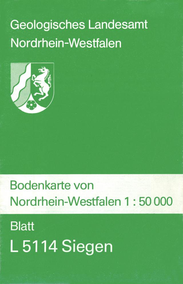 Bodenkarten von Nordrhein-Westfalen 1:50000 / Siegen