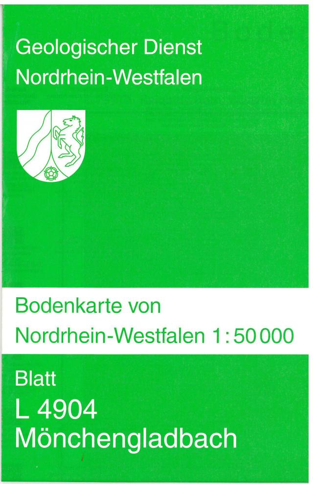 Bodenkarten von Nordrhein-Westfalen 1:50000 / Mönchengladbach