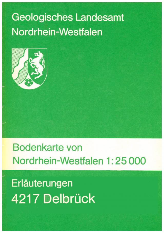 Bodenkarten von Nordrhein-Westfalen 1:25000 / Delbrück