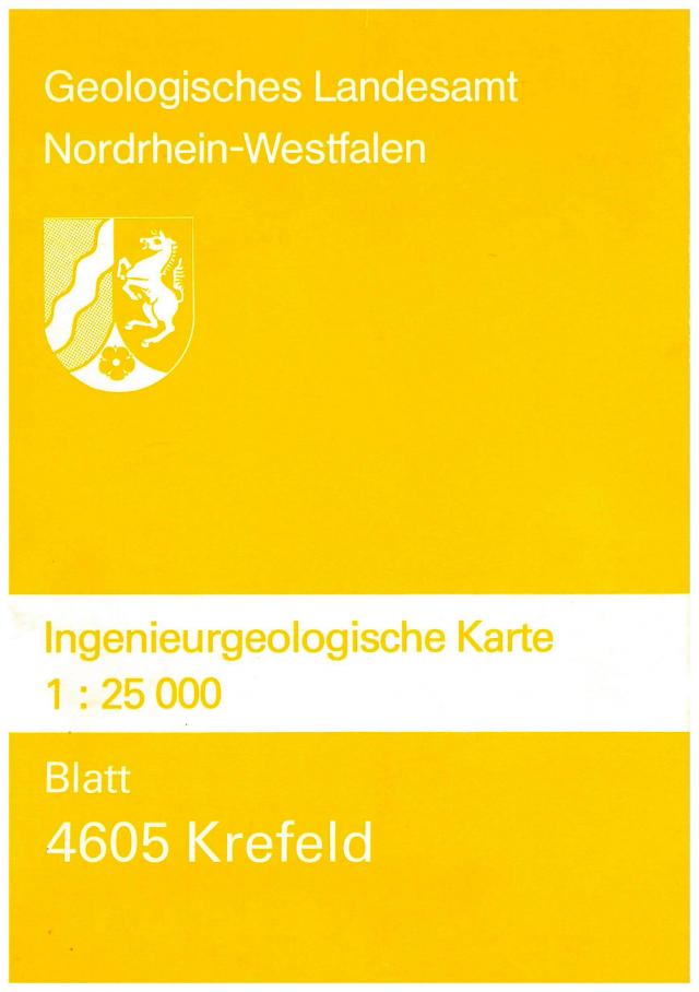 Ingenieurgeologische Karten. 1:25000 / Krefeld
