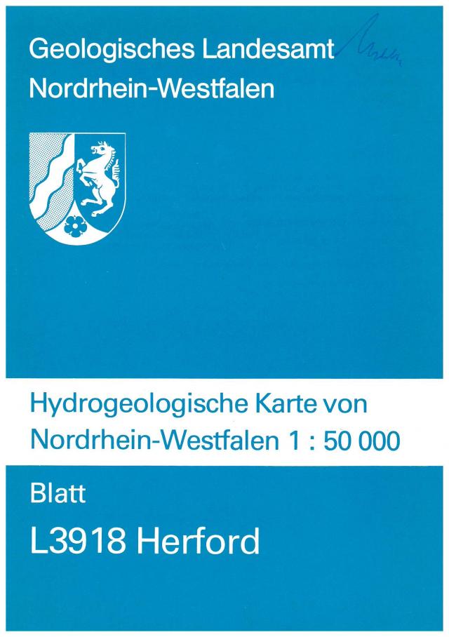 Hydrogeologische Karten von Nordrhein-Westfalen 1:50000 / Herford