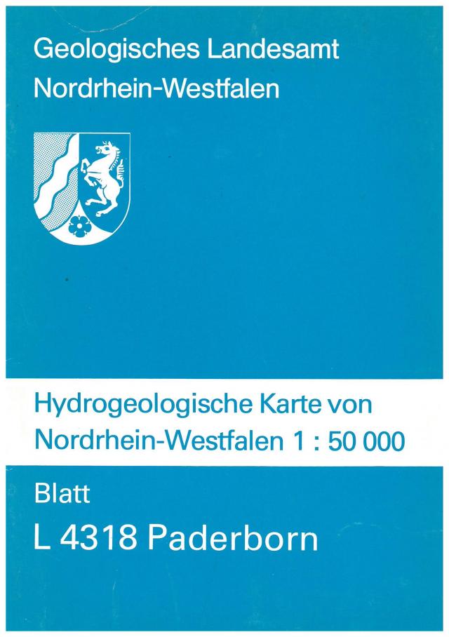 Hydrogeologische Karten von Nordrhein-Westfalen 1:50000 / Paderborn