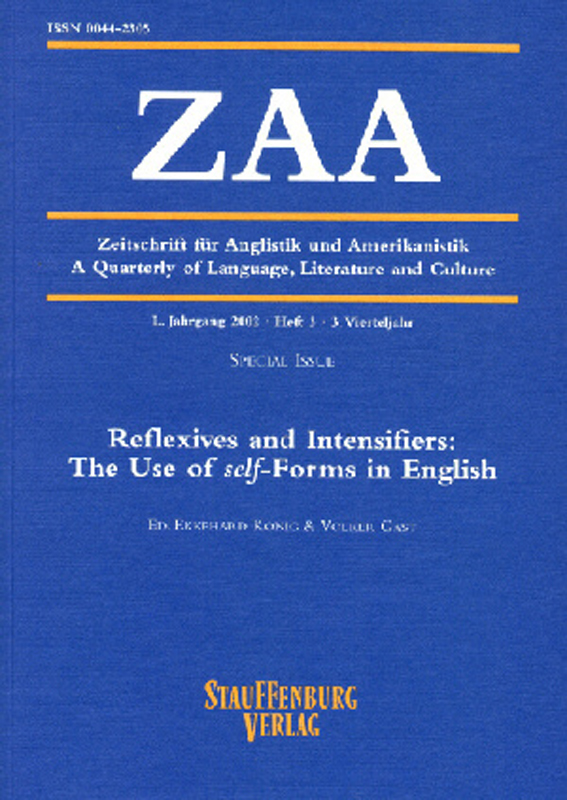 Zeitschrift für Anglistik und Amerikanistik / Reflexives and Intensifiers: The Use of self-Forms in English