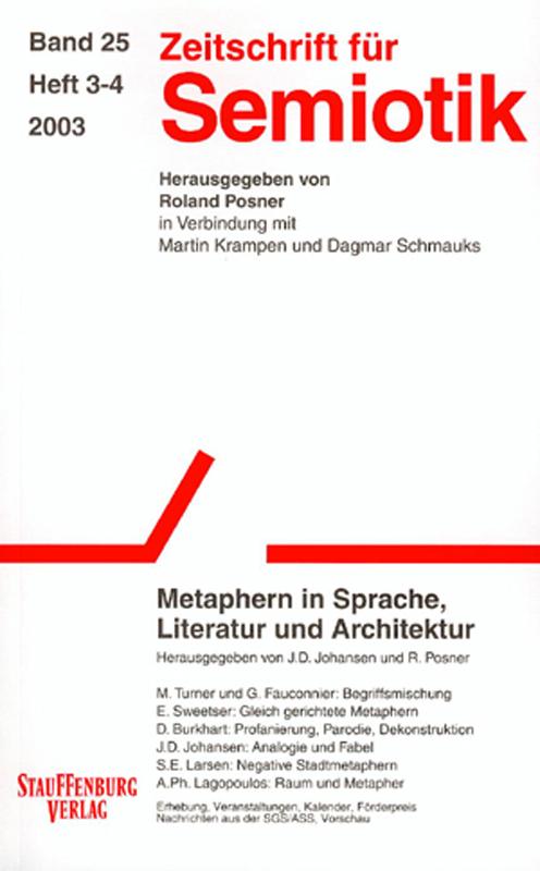 Zeitschrift für Semiotik / Metaphern in Sprache, Literatur und Architektur