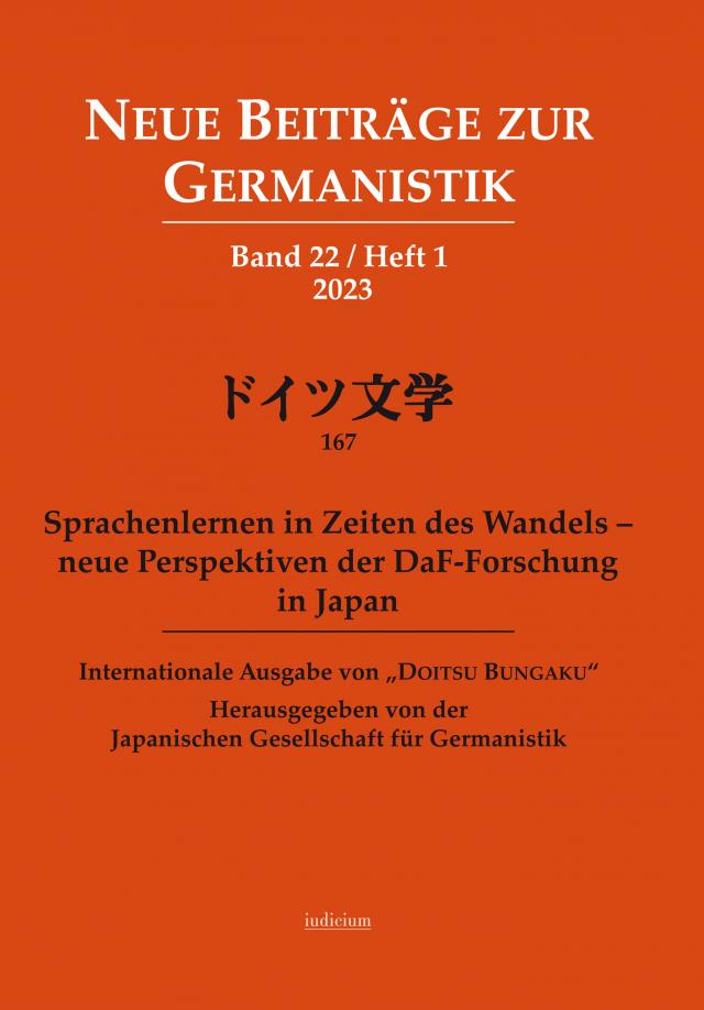 Neue Beiträge zur Germanistik, Band 22 / Heft 1 / 2023