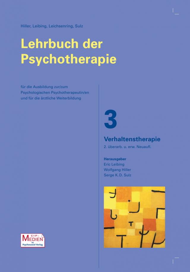 Lehrbuch der Psychotherapie / Bd. 3: Verhaltenstherapie