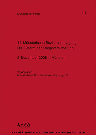 14. Münsterische Sozialrechtstagung