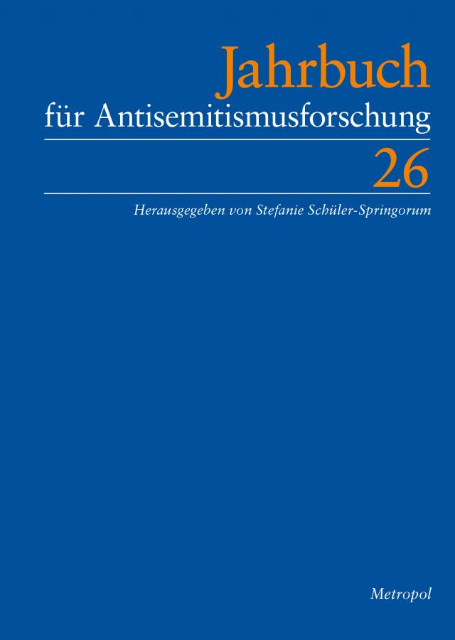 Jahrbuch für Antisemitismusforschung 26 (2017)