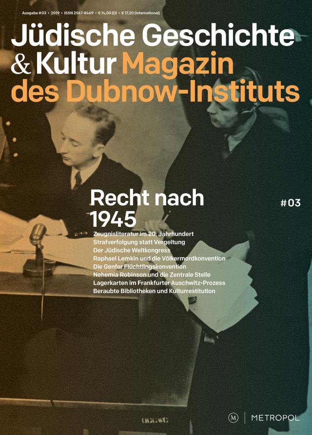 Jüdische Geschichte & Kultur – Magazin des Simon-Dubnow-Instituts