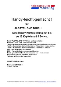 Alcatel One Touch-leicht-gemacht